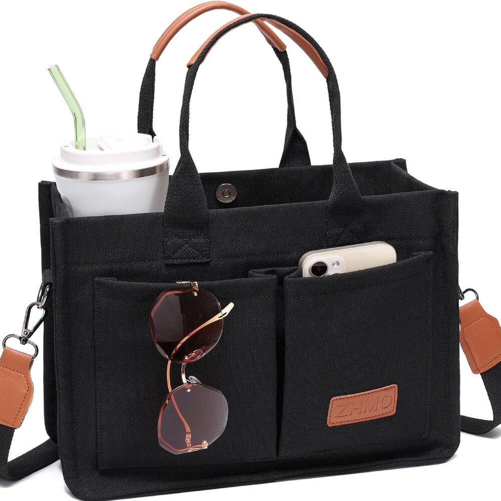 Canvas Tote Bag For Women,Women's Bags Crossbody Bags Work Laptop Tote Bag Large